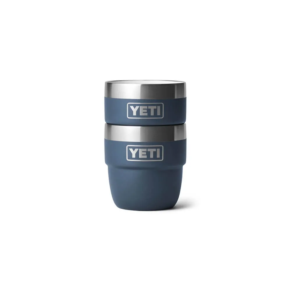 21071501859 TAZA RAMBLER 4oz STACKABLE 2 PIEZAS MARINO MARCA YETI