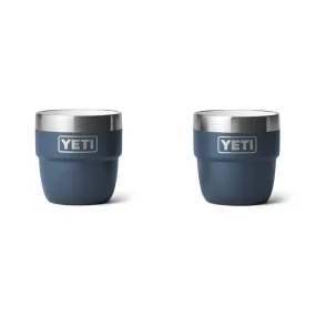 21071501859 TAZA RAMBLER 4oz STACKABLE 2 PIEZAS MARINO MARCA YETI