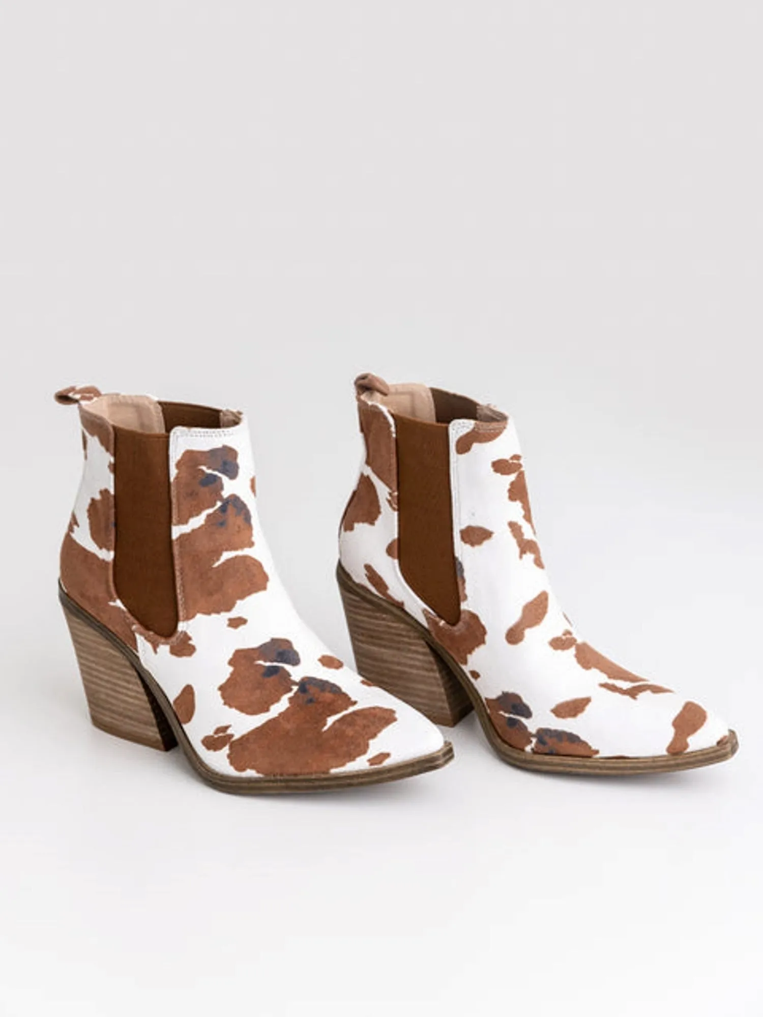 27 Dako Cow Print Bootie