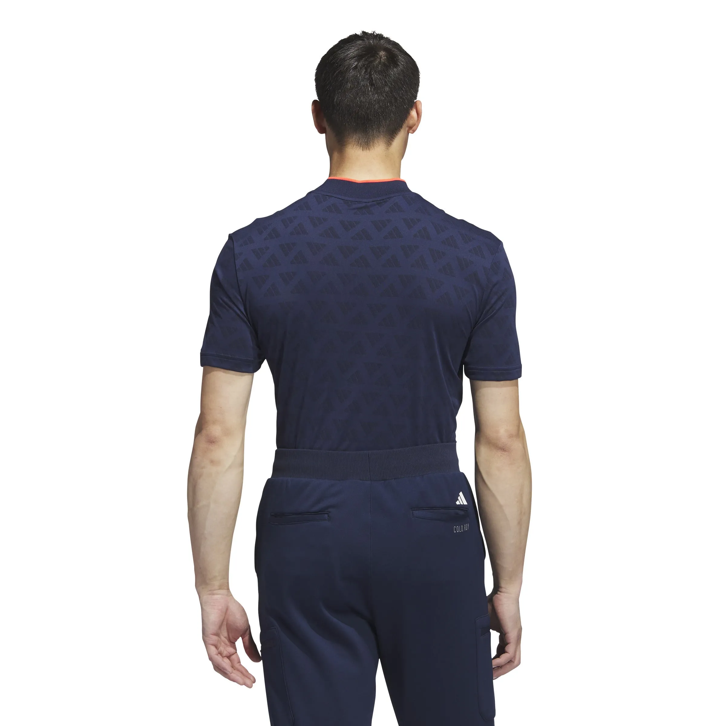 adidas Golf Jacquard Mock Shirt - Navy