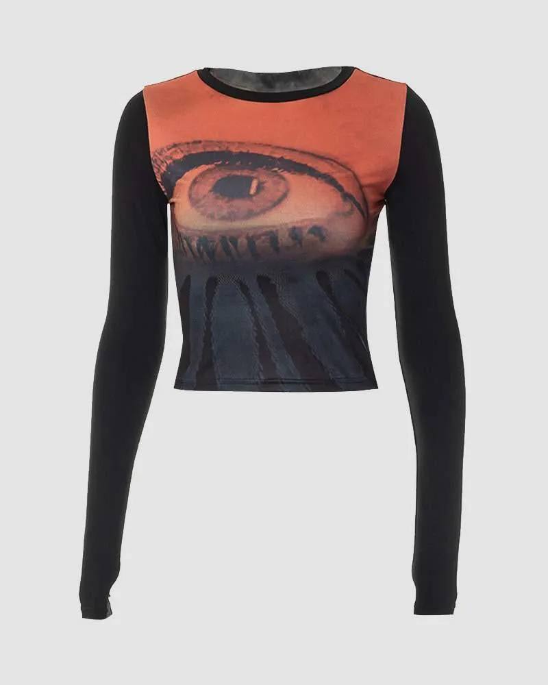 All Seeing Eye Mesh Top