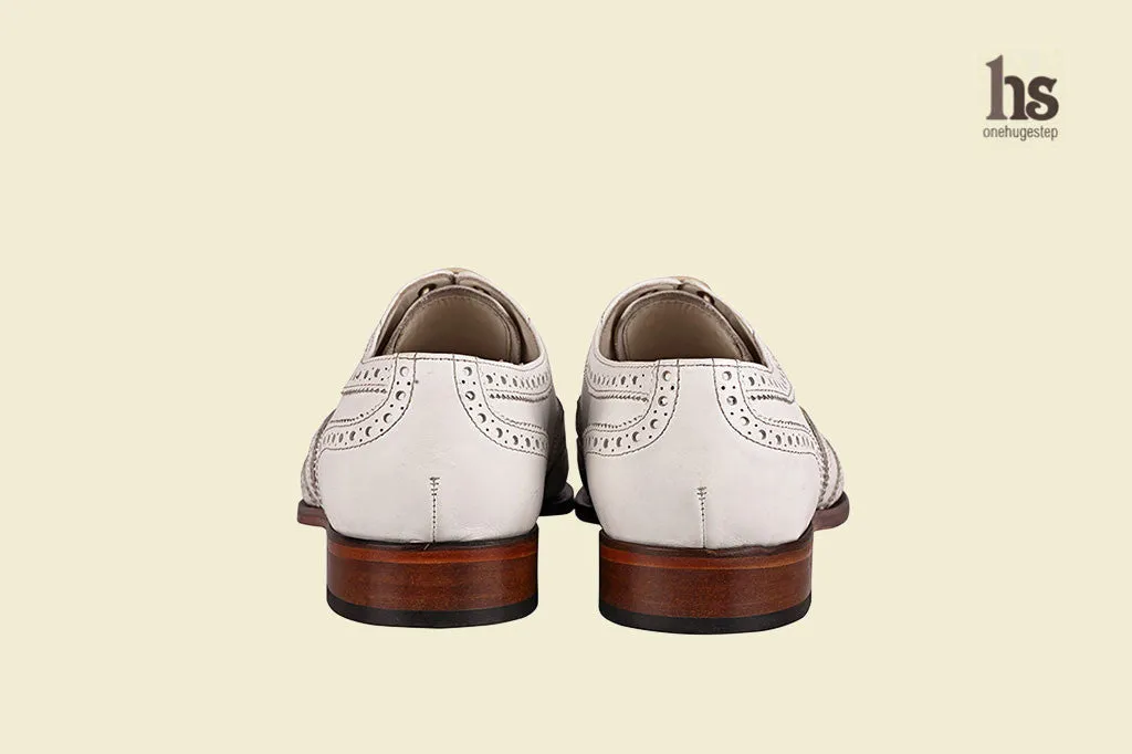 All White Oxford Brogue