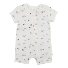 Bebe Baby Sheep Organic SS Romper - Sheep Print