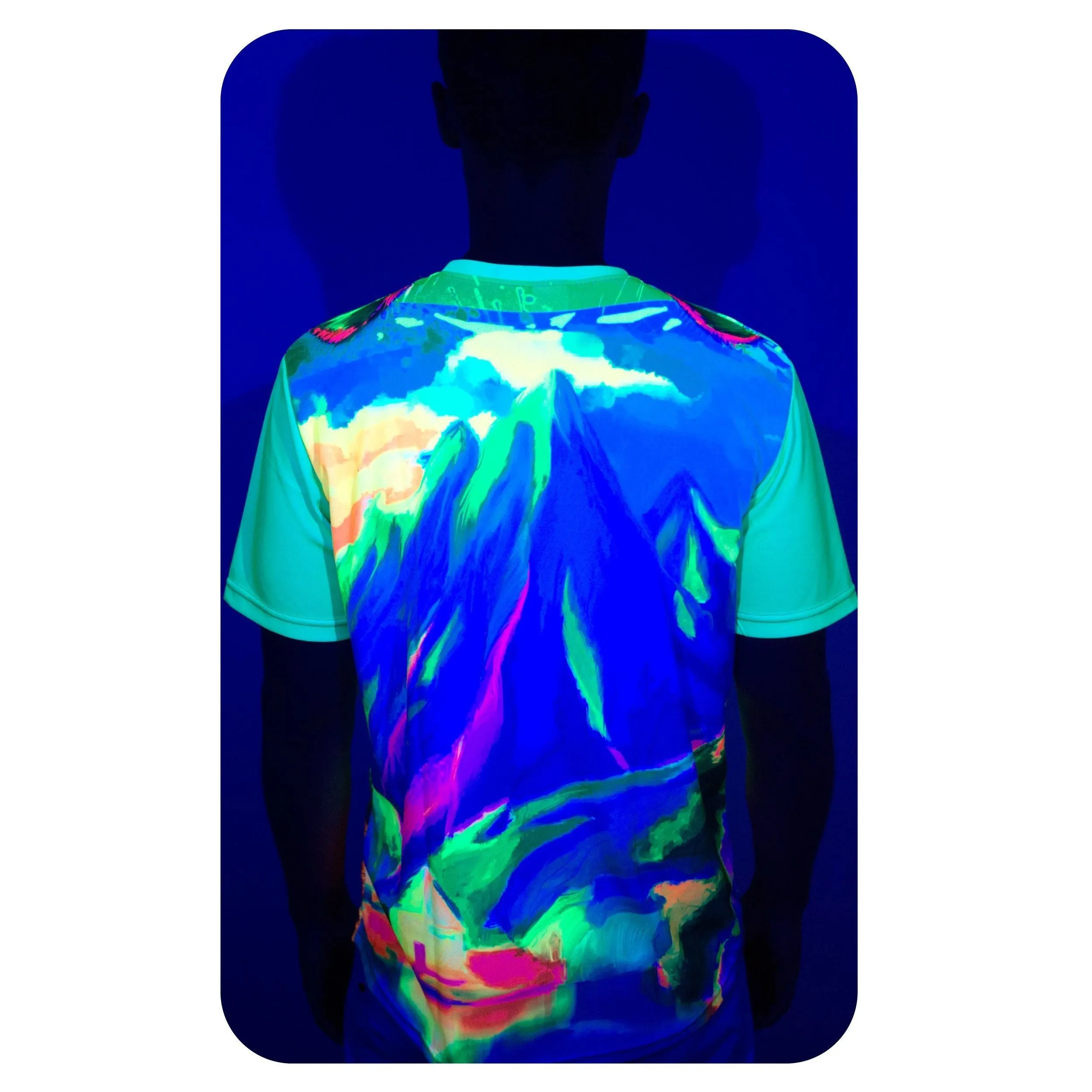 Blacklight Psychedelic T Shirt Glow Cats Cats Cats