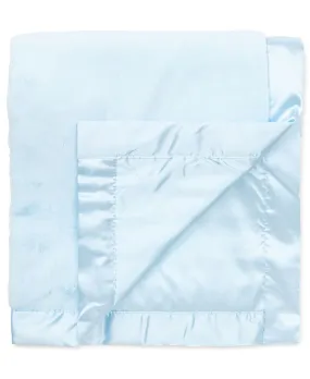 Blue Plush Receiving Blanket