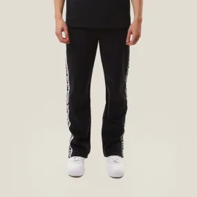 BOY KNITTED SIDE JOGGERS - BLACK