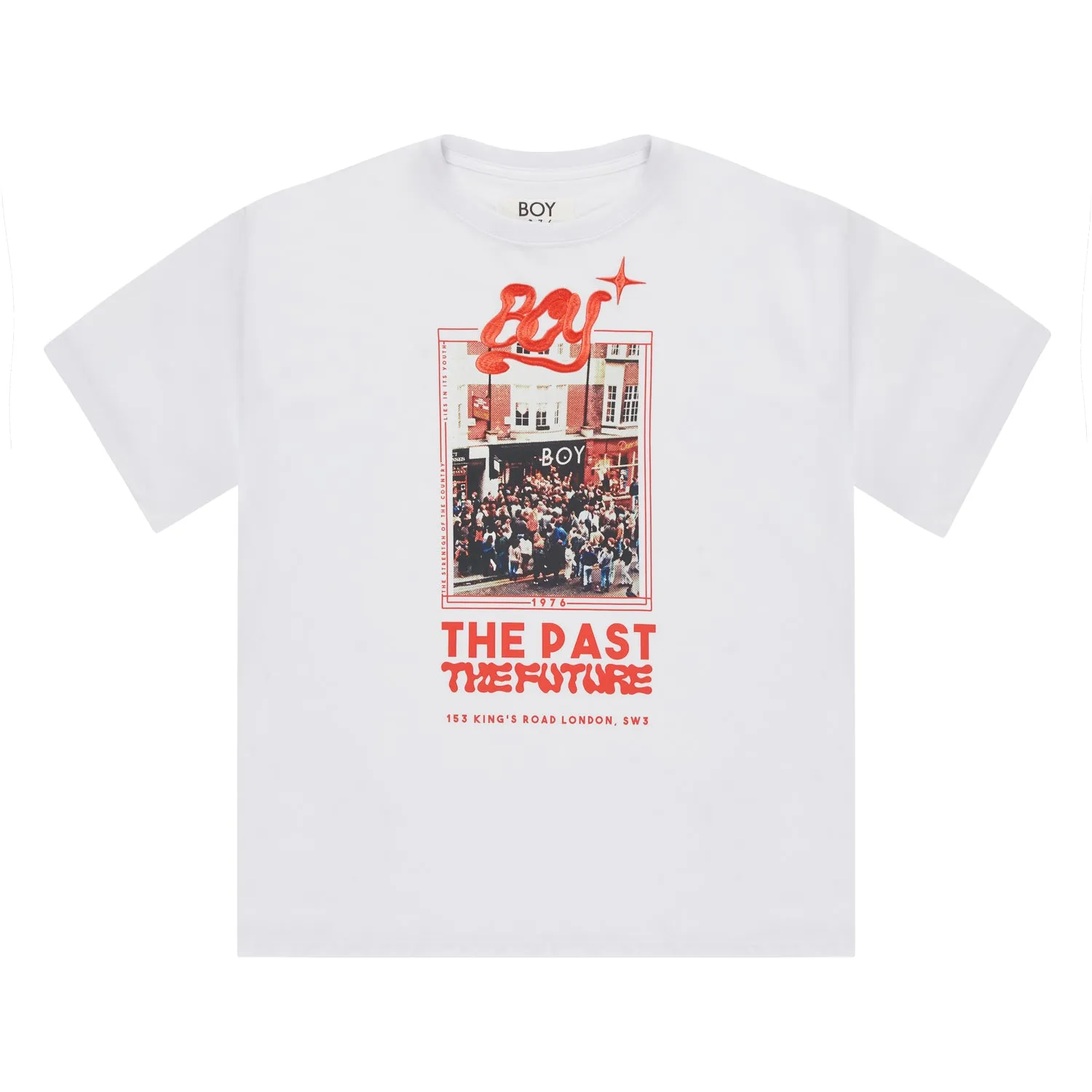 BOY STORE GRAPHIC T-SHIRT - WHITE