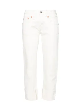 Boy Straight w/Cuff in Sutton White