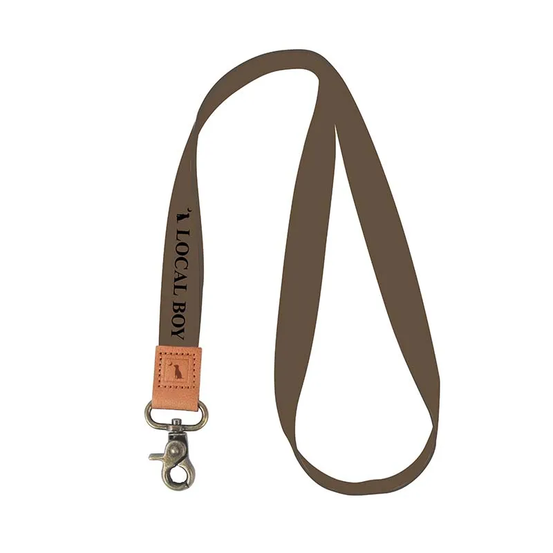 Brown Logo Lanyard