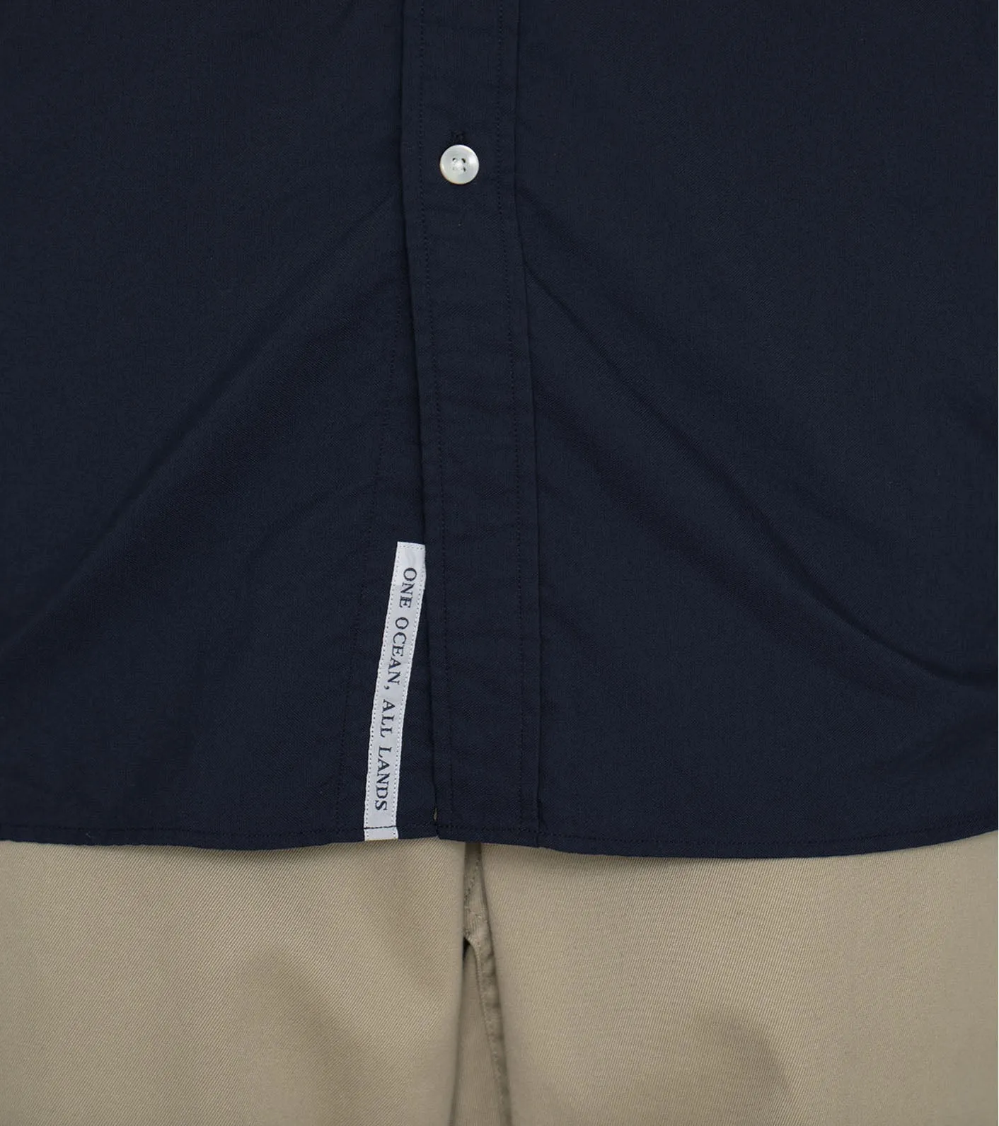 Button Down Wind Shirt - Dark Navy