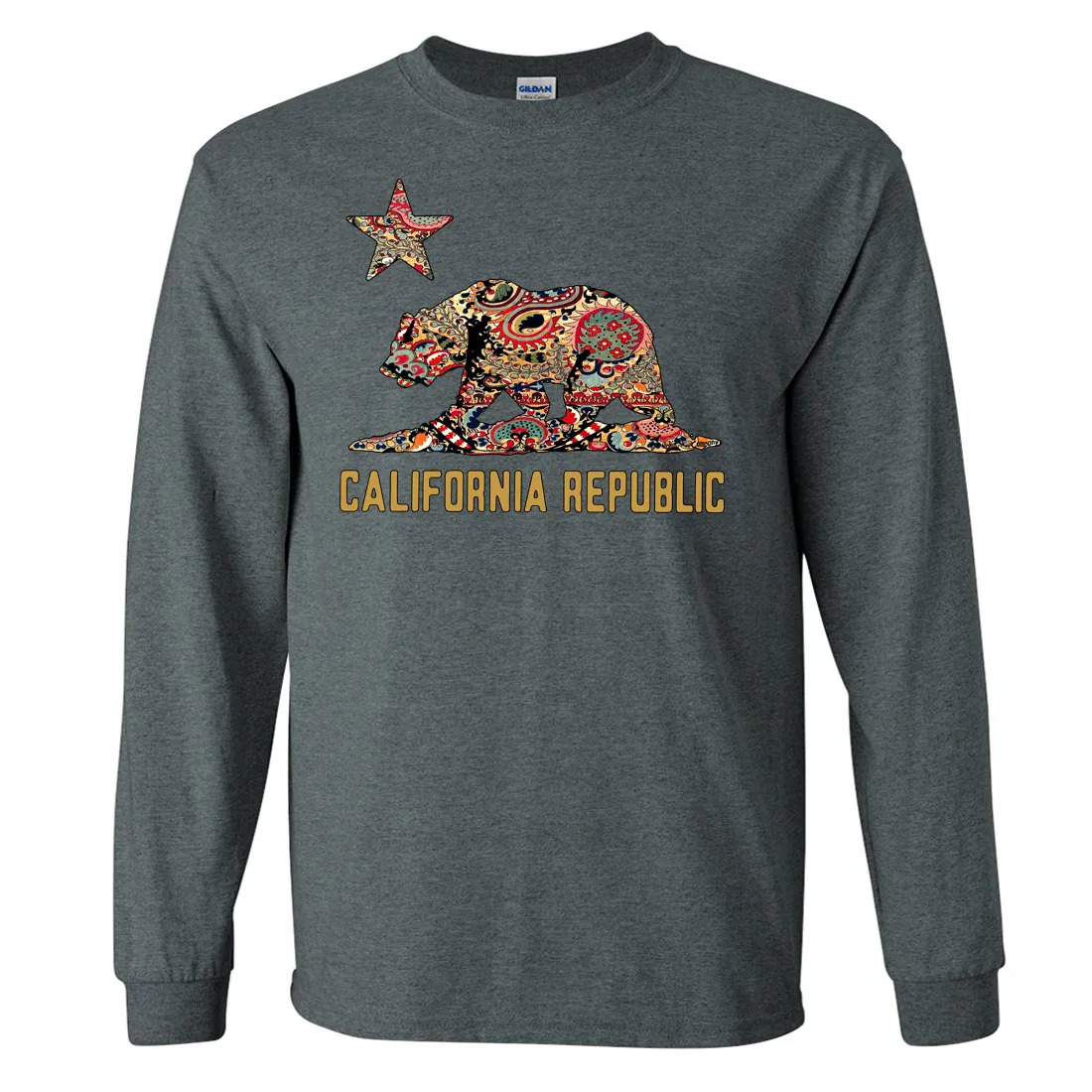 California Republic Paisley Bear Long Sleeve Shirt