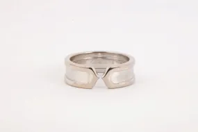 Cartier 18k White Gold C de Cartier Ring Size 53 (7.64g.)