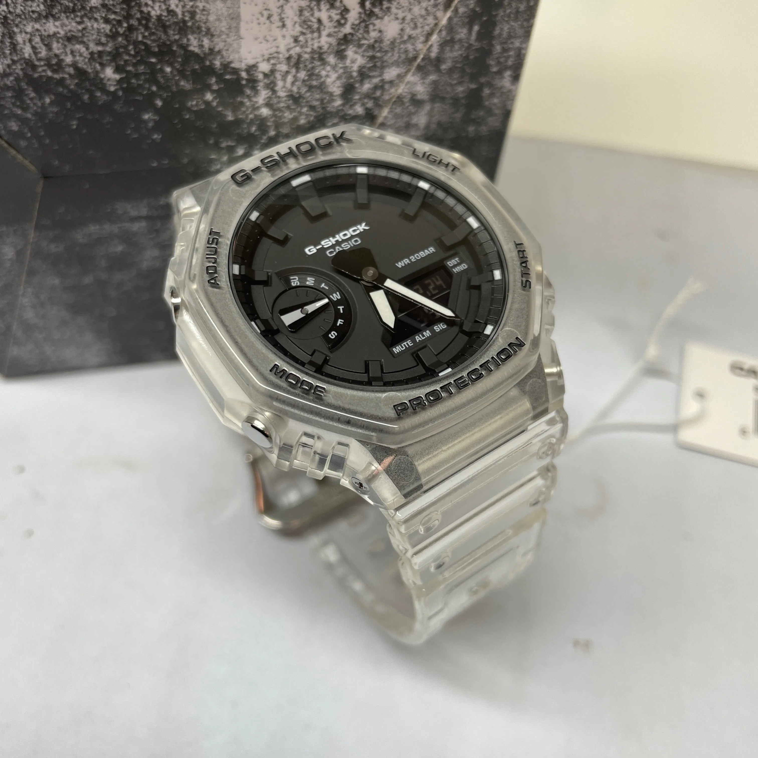 Casio G-Shock GA2100SKE-7A Transparent Clear Jelly 2100 Series