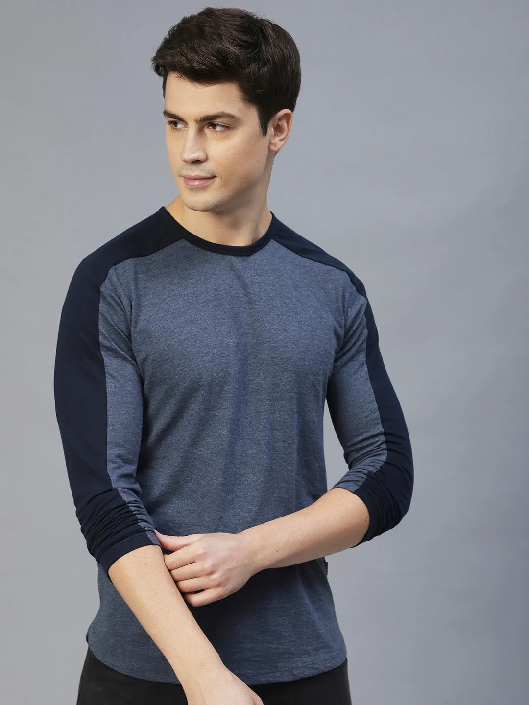 Colourblock Round Neck T-Shirt