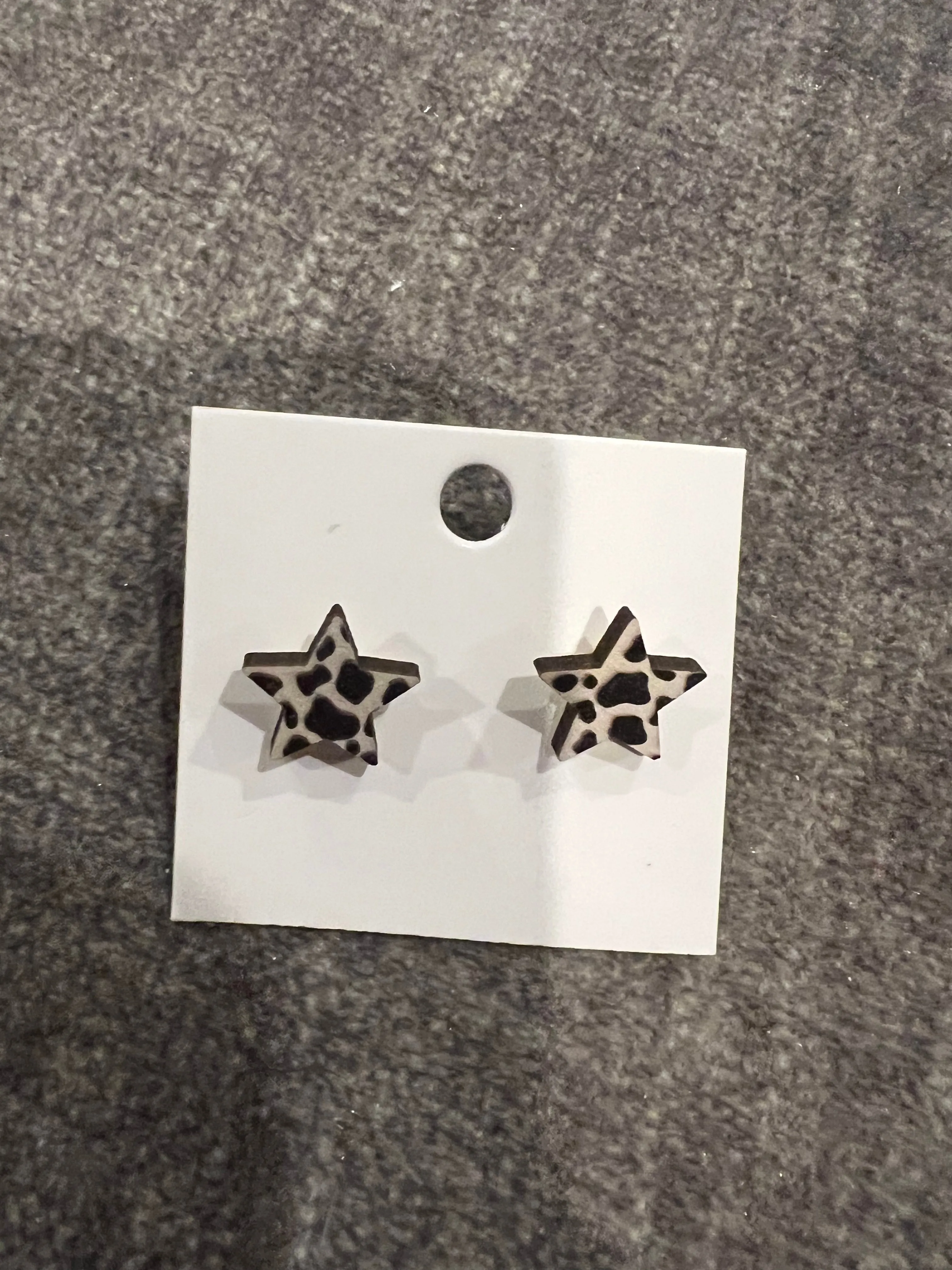 Cow Print Earrings