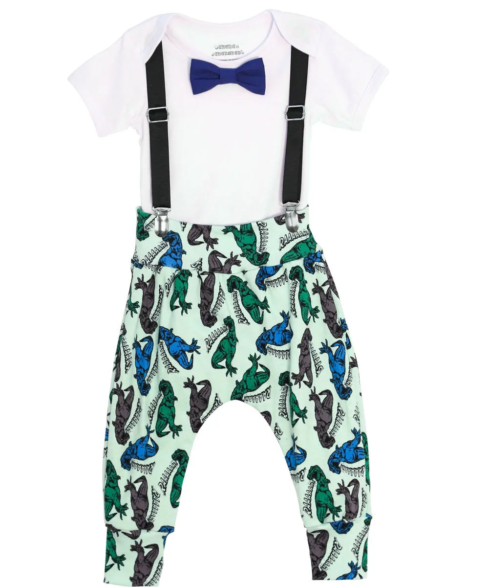 Dinosaur Print Pant Trendy Set by Noah's Boytique