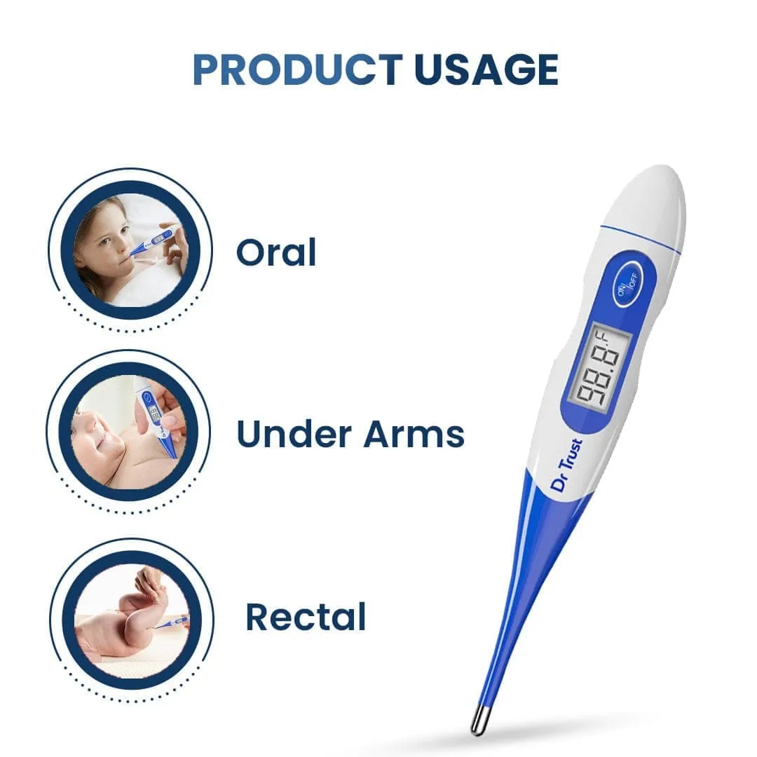 Dr Trust USA Digital Thermometer With Flexible Tip (613)