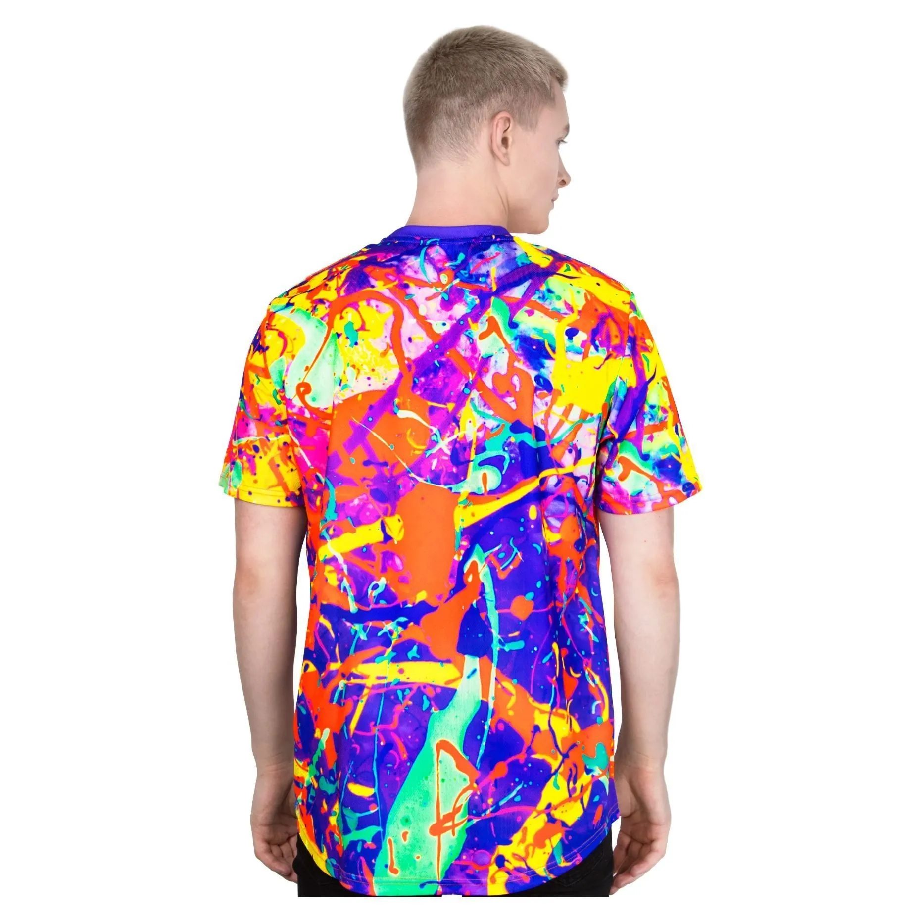 Fluorescent T-Shirt Glow in UV Fluorescent New Reality