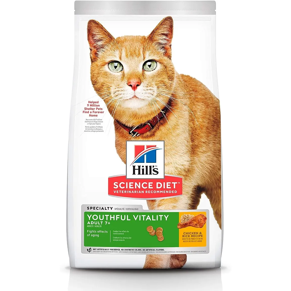 Hills Alimento para Gato Adulto 7  Aos Youthful Vitality 1.4 Kg