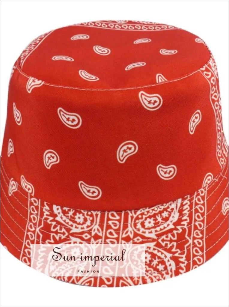 Hot Pink and orange Paint Splash Print Reversible Black White Cow Pattern Women Bucket Hat