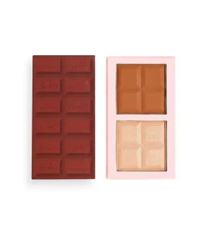 I Heart Revolution - Paleta de iluminador y contorno Chocolate Contour - Medium