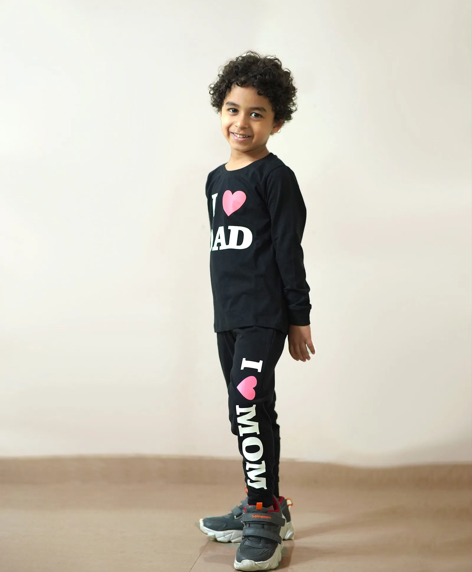 I Love Dad Full Sleeves T-Shirt & Pants Set