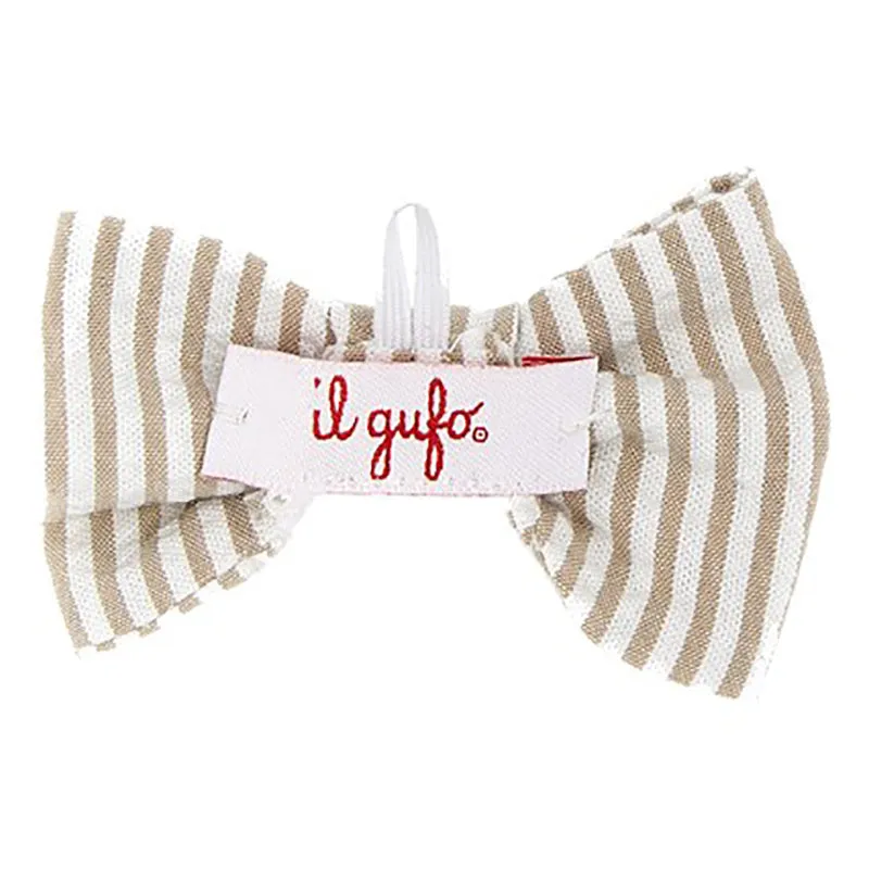 IL GUFO Striped Bow Tie