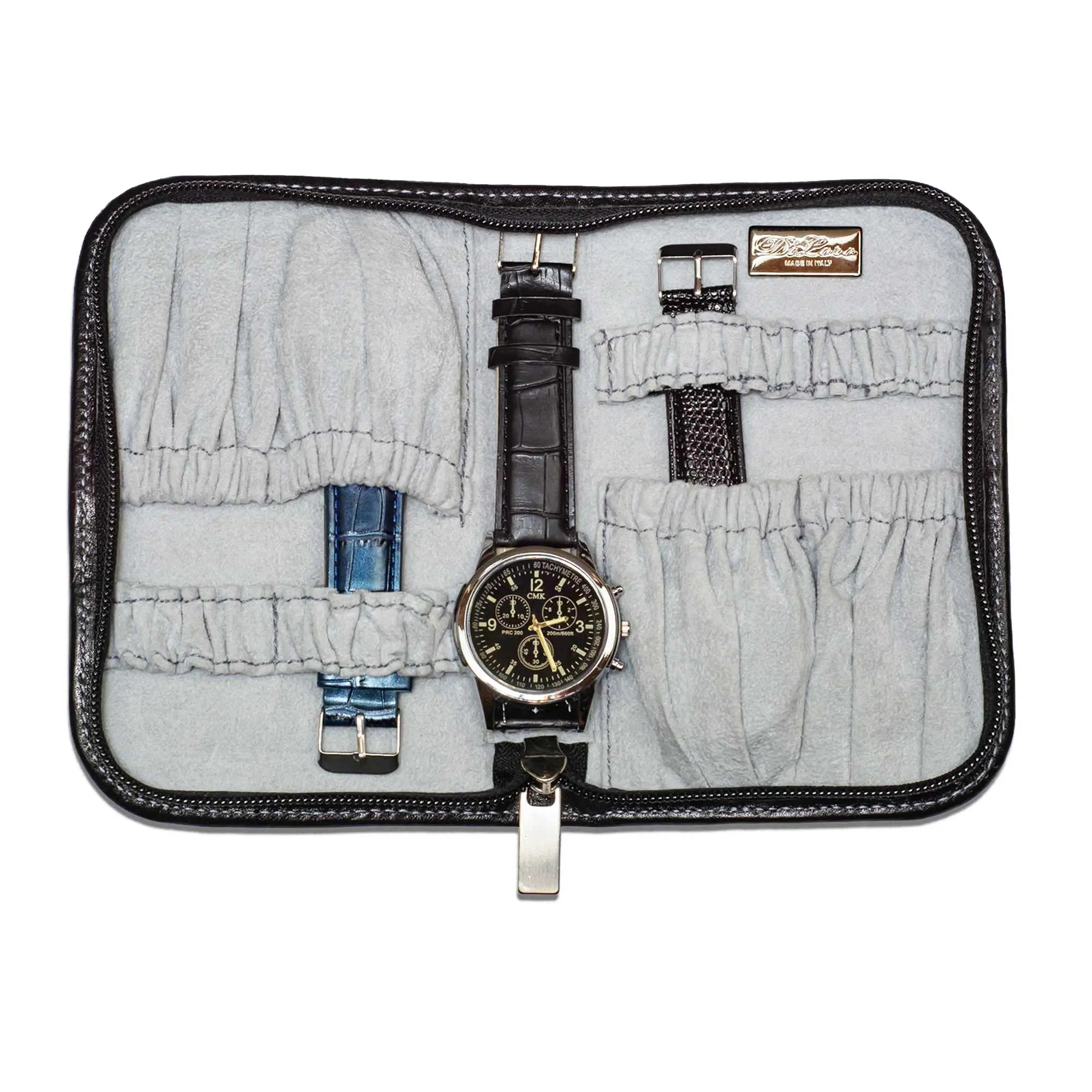 Italian Leather Travel 4 Watch Case