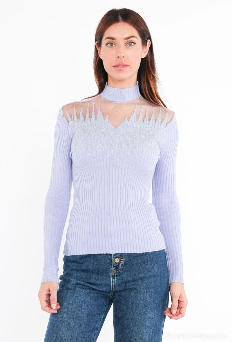 Jersey Transparencias Glamourös |  Pullover