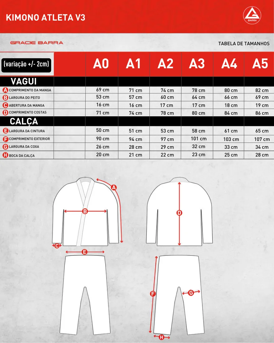 Kimono AtletaGB V3 - Branco