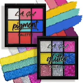 LAGIRL Pigment And Glitter Paletas de Sobras 9 Tonos