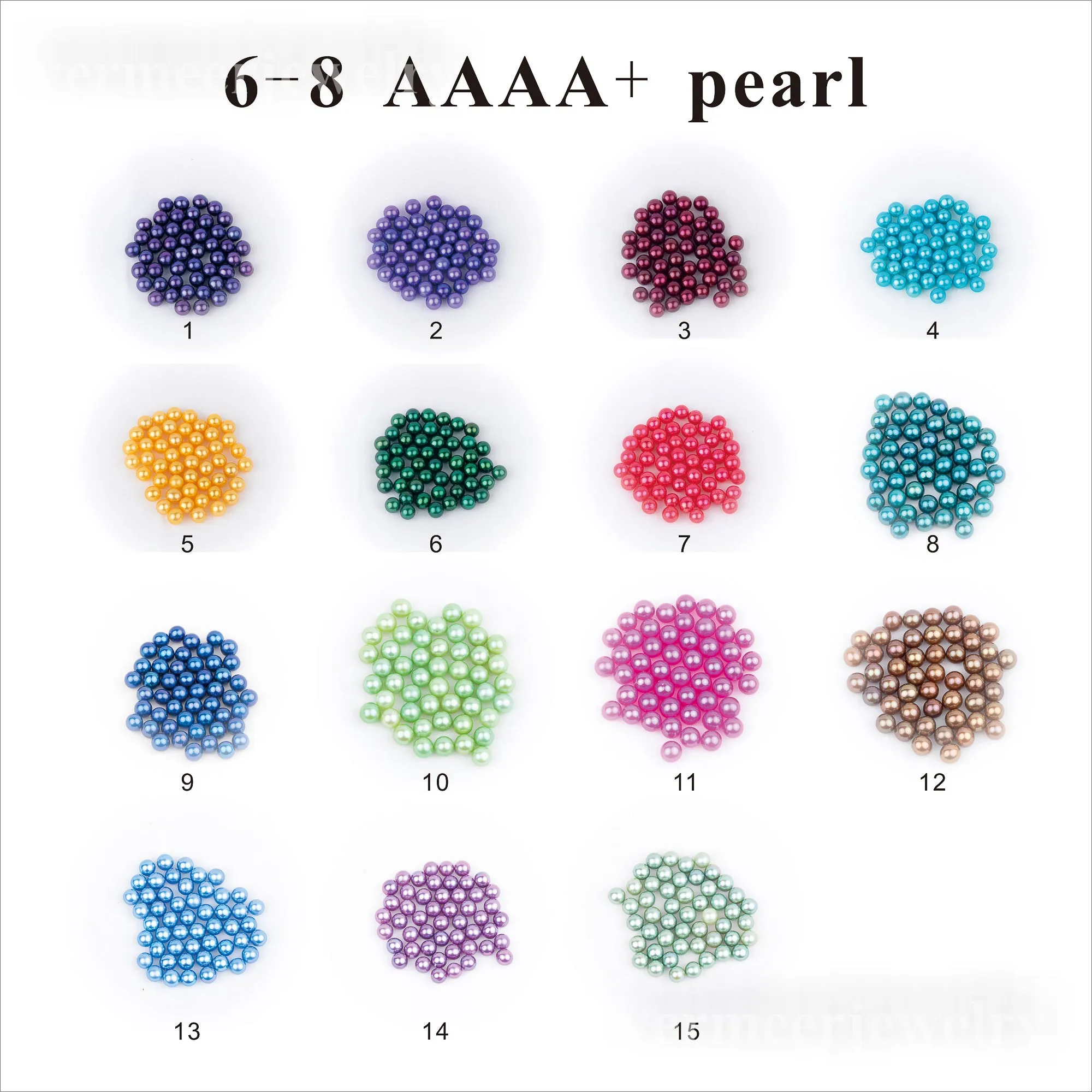 Love Wish Pearl Party Gift Vacuum-packed 6-8mm aaaa  quality Loose freshwater Round Cultured freshwater Pearl Oyster