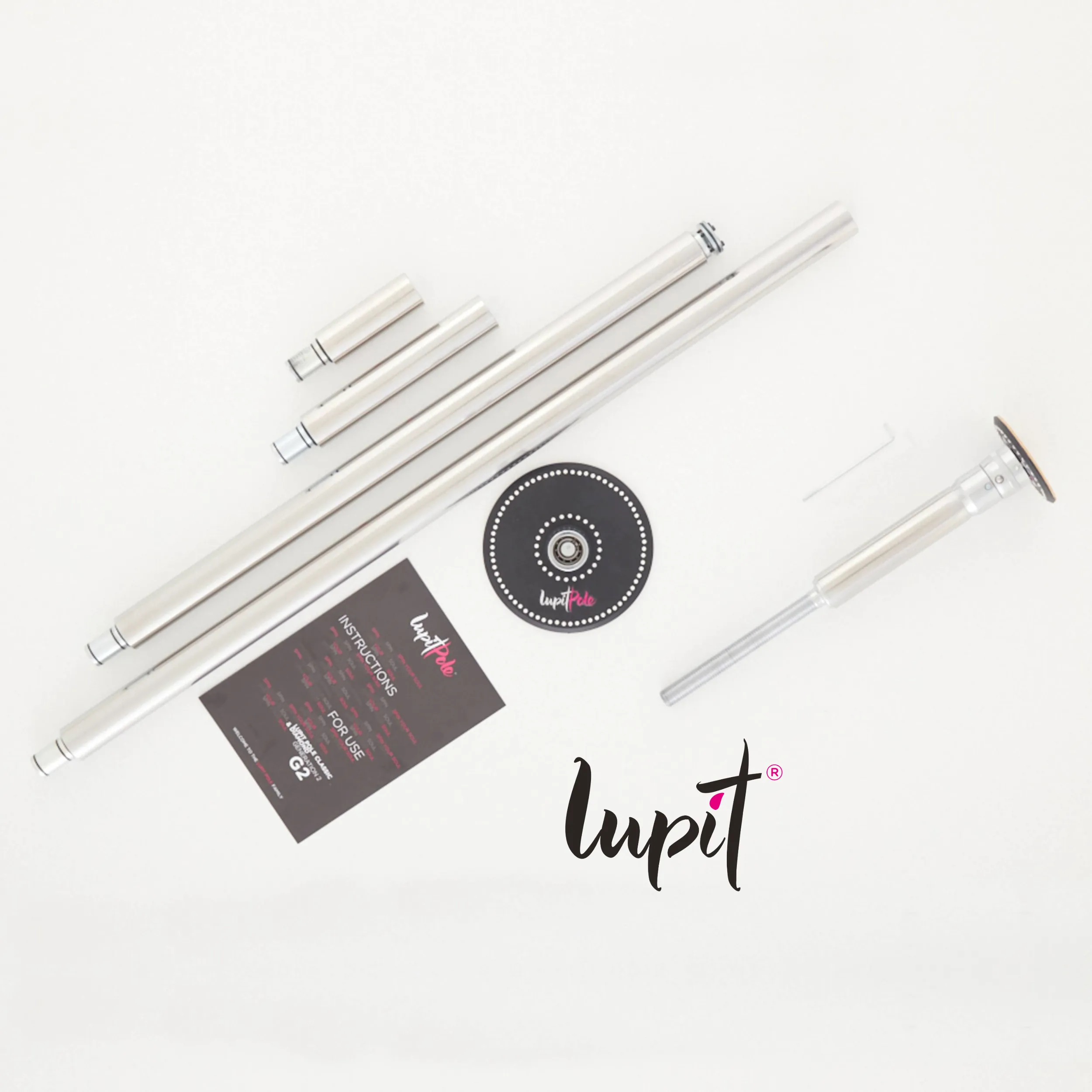 Lupit Pole Diamond G2, Quick Lock™ Chrome, 42mm