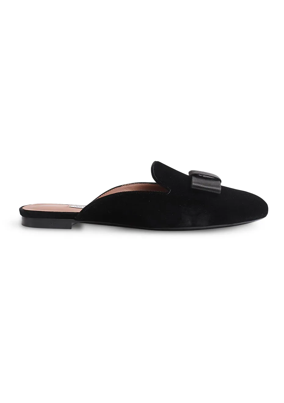 Masha Black Velvet Mules