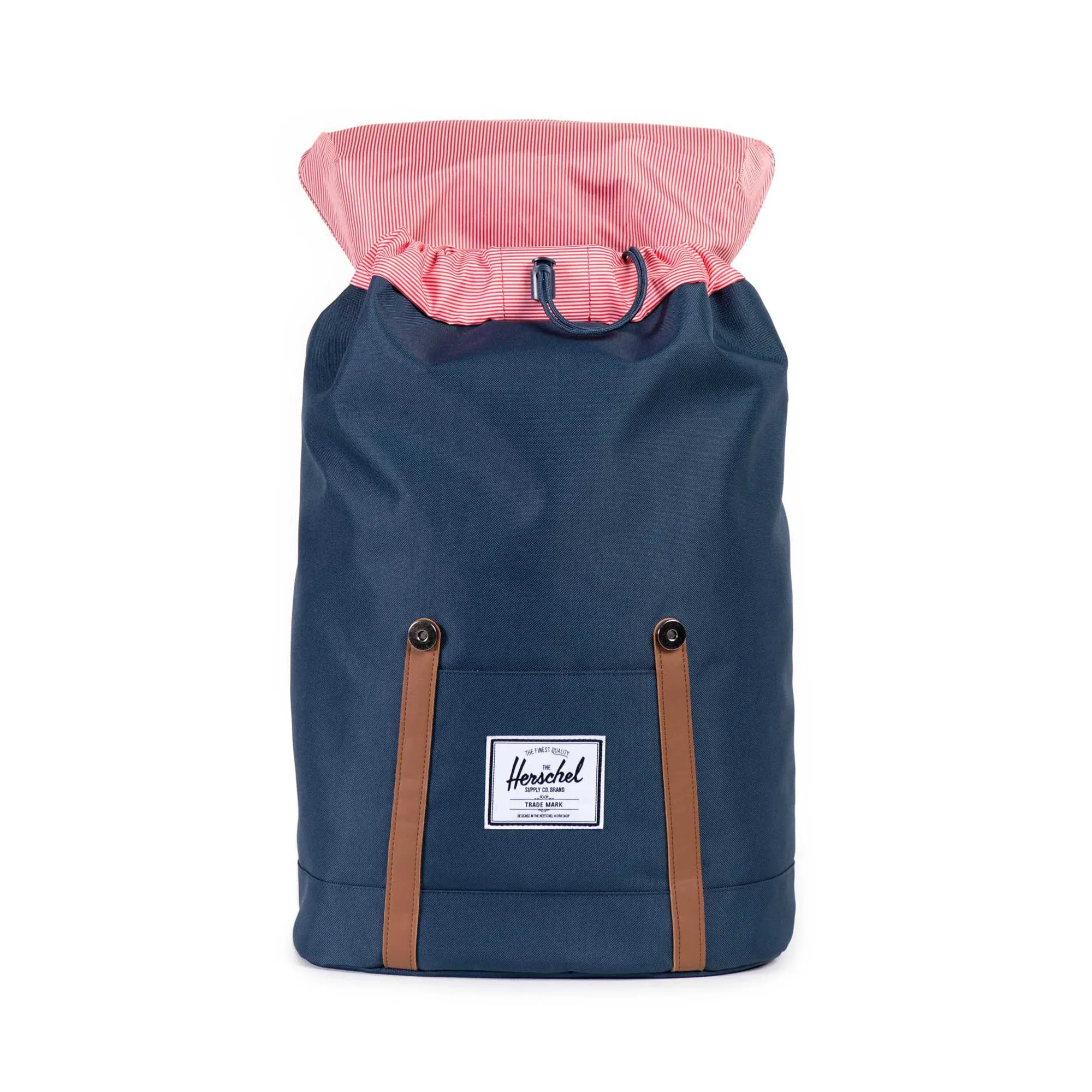 Mochila Herschel Retreat Navy/Tan Synthetic Leather