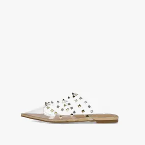 Mules Jane rockstud clear