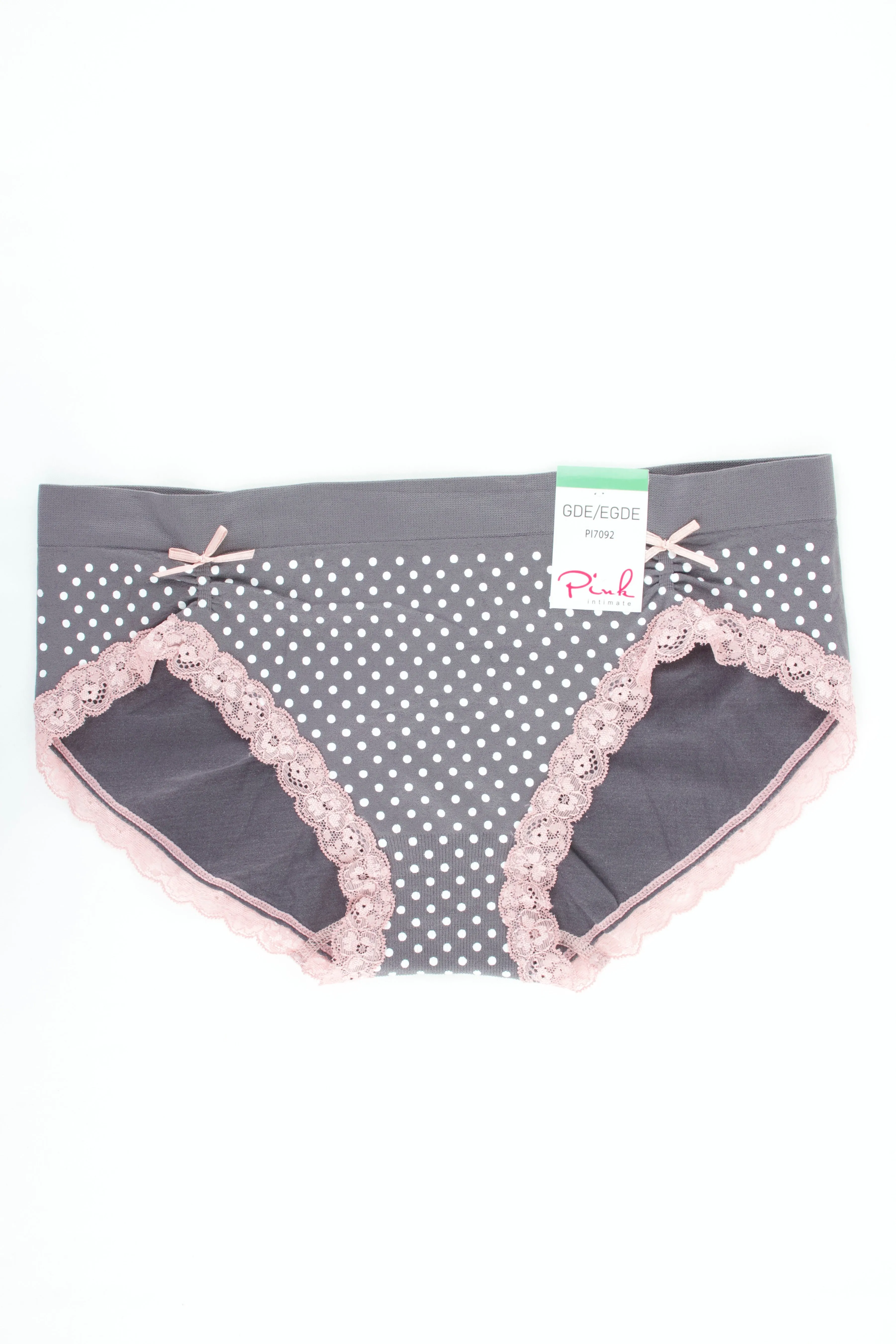 PANTY CON ENCAJE Y LUNARES PI7092