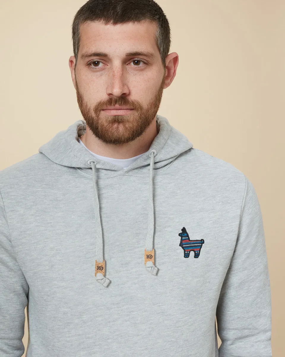 Peru Embroidered Llama Hoodie