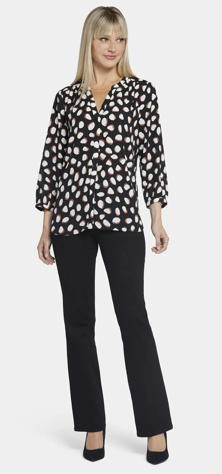 Pintuck Blouse Stippenprint | Matilda Dot