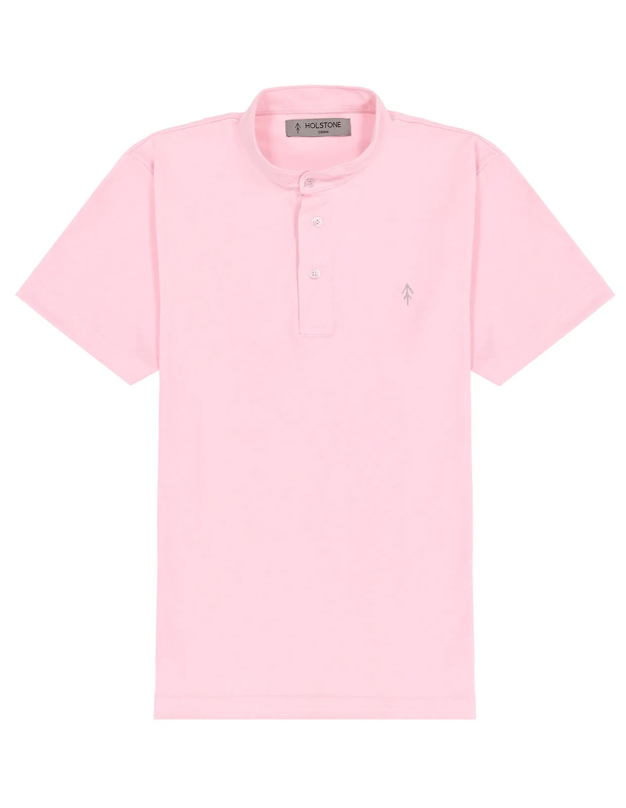 Playera Cuello Mao Slim Fit - Pink