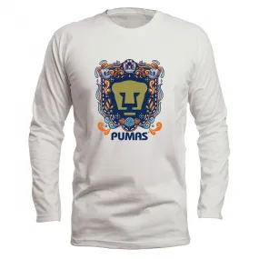 Playera Pumas UNAM Hombre Día de Muertos Celeste OD76665