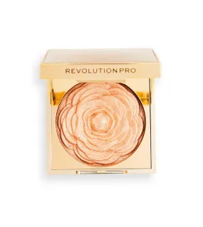 Revolution Pro - Iluminador en polvo Lustre Highlighter - Golden Rose