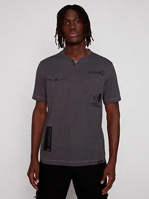 Short Sleeve V-Notch with Fooler T-Shirt