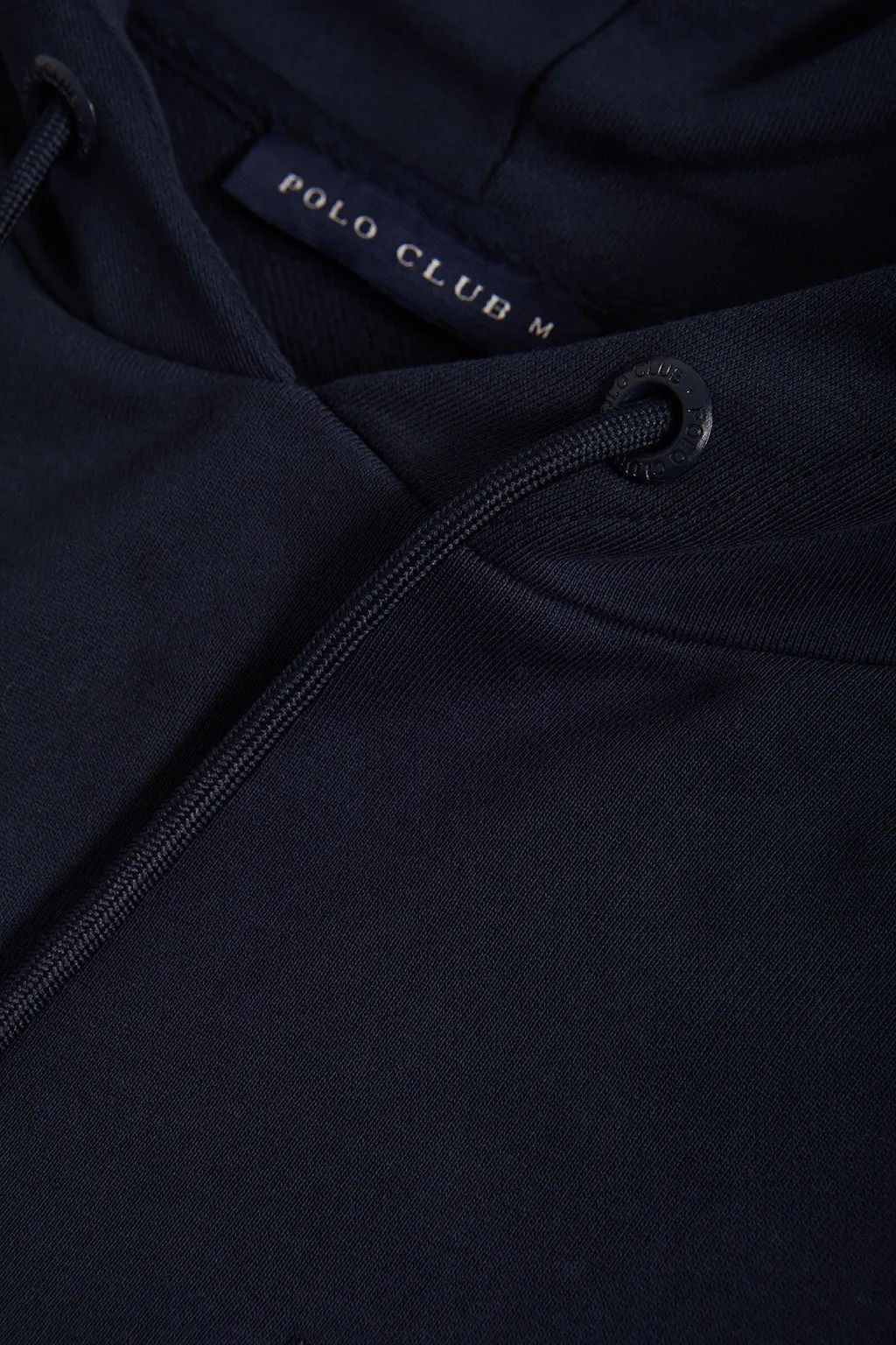 Sudadera azul marino con capucha y detalle Polo Club