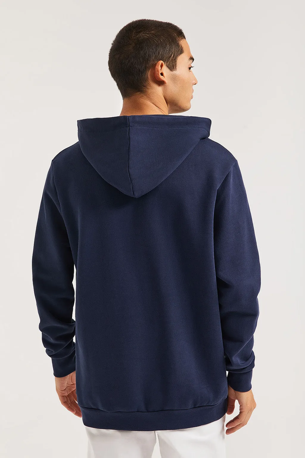 Sudadera azul marino con capucha y detalle Polo Club