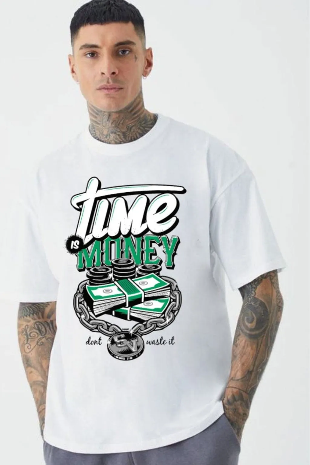 Time Is Money Graphic T-Shirt