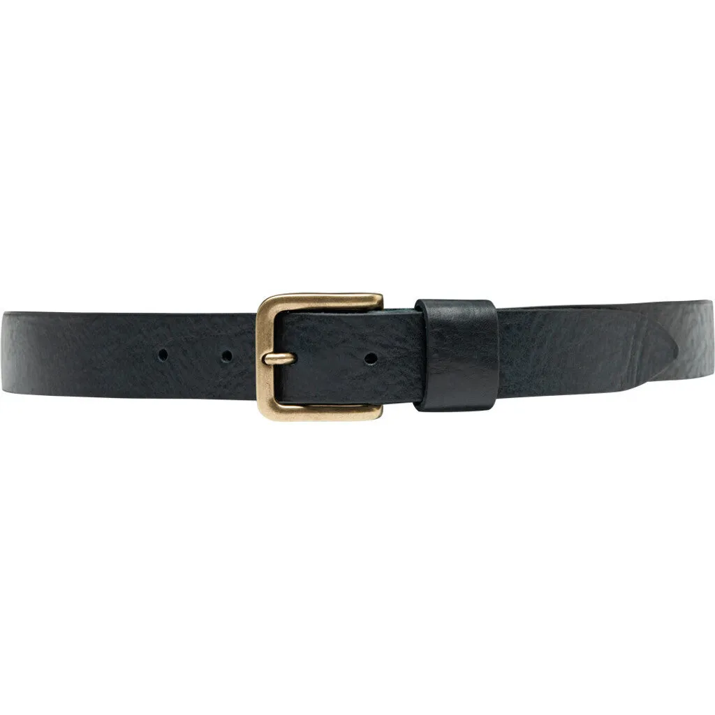 Timeless jeans belt in delicious leather quality / 12824 -  Dark blue