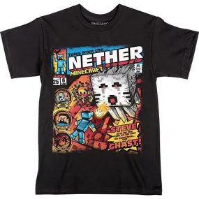 Tricou cu maneca scurta pentru copii, Minecraft Tales from the Nether