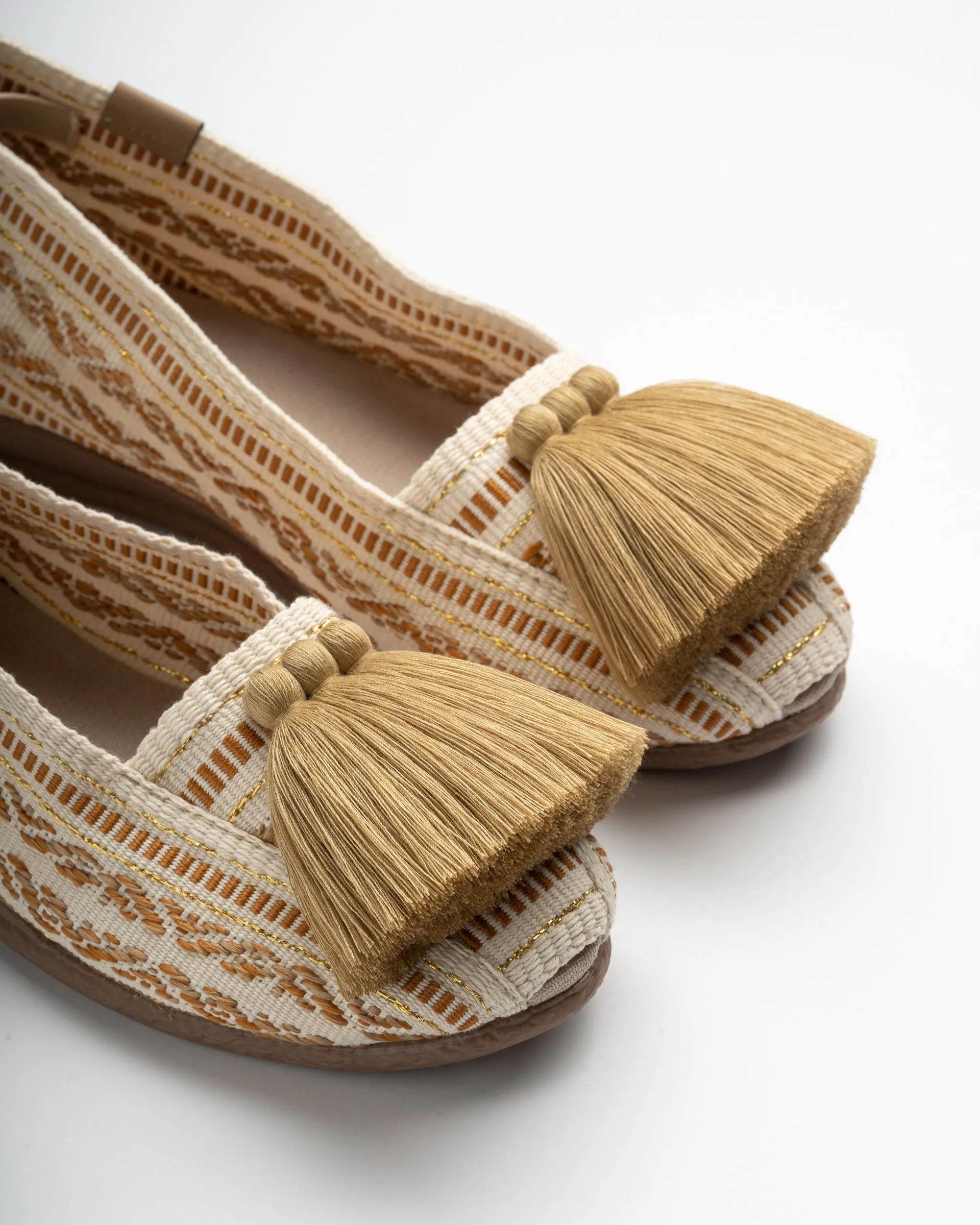 Valencia Gold Camel Espadrille