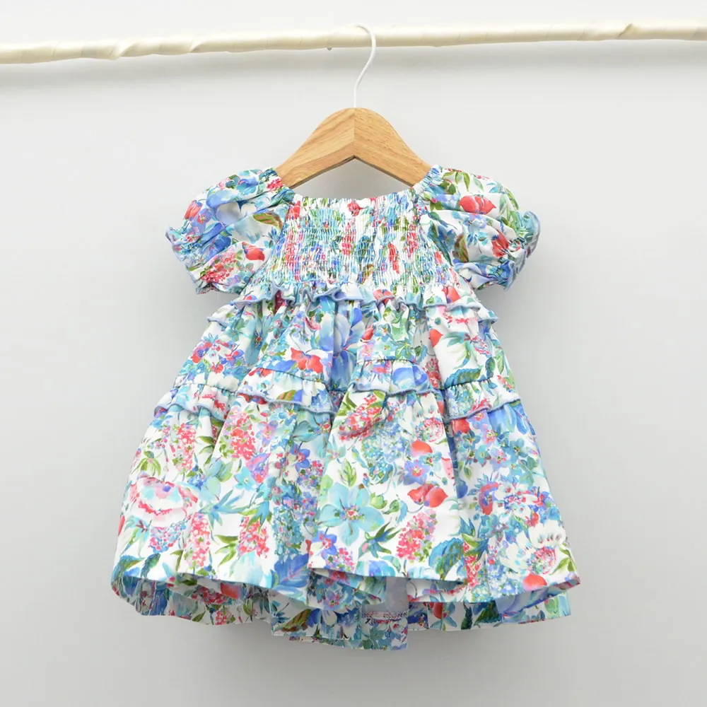 Vestido bebé Provenza Punto Smock